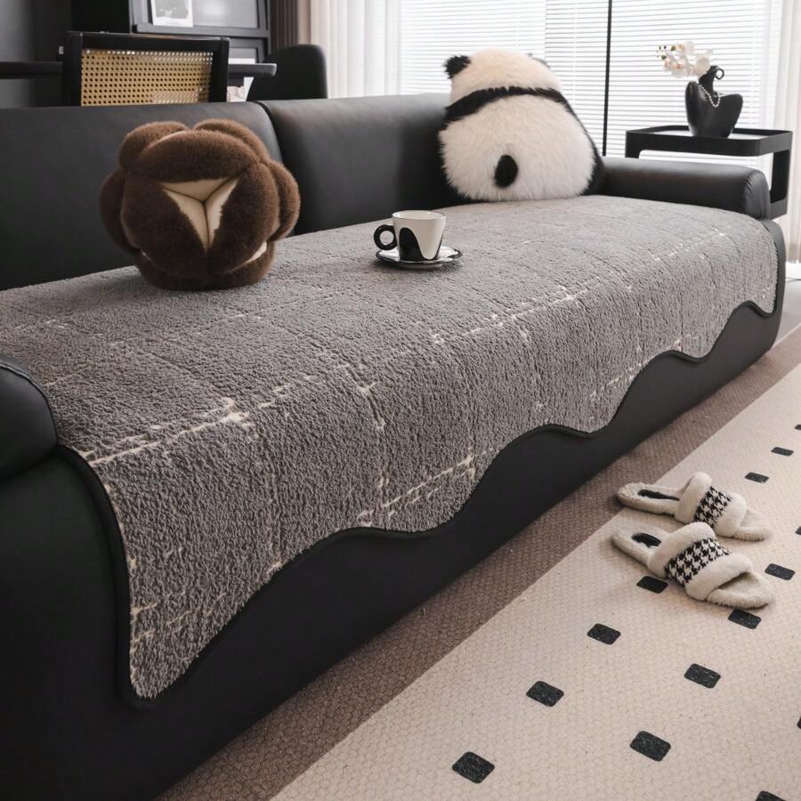 1 件不对称沙发垫，四季防滑防尘防猫抓