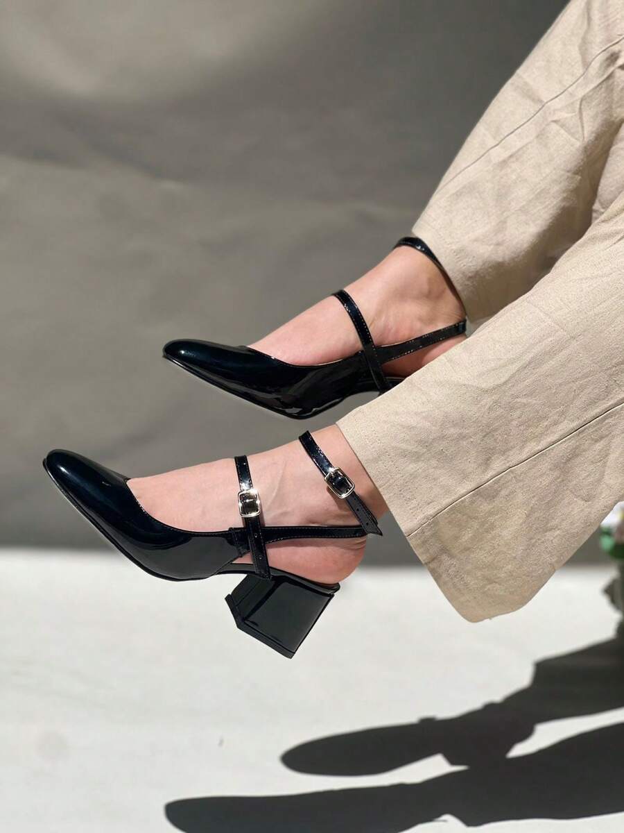 ZAPATOS NEGROS ESTILO MARYJANE - Negro - Ver 1