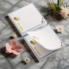 1Pack 50 Sheet Square Bee Notes Sticky Notes For Schools, Offices, And Homes Cute Bee-Themed Stationery For Students, Teachers, And Gifts,School Supplies,Back To School