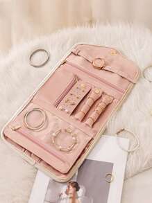 1pc Phụ kiện gấp gọn di động, Hoa tai và túi xách, 1pc Hộp đựng đồ trang sức đơn giản bằng PU, Có thể đựng đồ trang sức và những thứ khác, Thuận tiện để cất giữ và mang theo những vật dụng thiết yếu khi đi du lịch Những vật dụng thiết yếu cho kỳ nghỉ - Nhiều màu - Xem 8