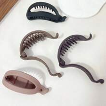 1 件/5 件长发马尾扣发卷空心扭发夹，简约时尚女士发饰，适合秋季装饰、工作和淋浴返校