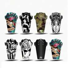 2 件山地自行车挡泥板套装 - 前轮和后轮简易挡泥板、通用挡泥板、碳纤维挡泥板尾翼 - 彩色 - 查看 6