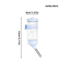 小型宠物自动喂食饮水机，大容量水瓶和食碗二合一设计，适合仓鼠、金毛熊、松鼠等小型宠物，有白色、粉色和蓝色可供选择