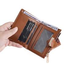 New Women's Short Wallet Cross-Border Zipper Fashion Ins Card Wallet For Women Wallet Mini Wallet Purse Wallet Small Wallet - Brown - View 5