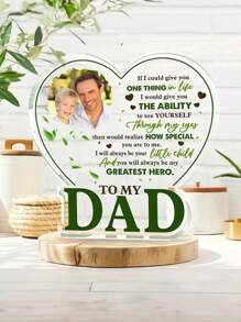 1 Stück, Geschenk für Vater von Sohn und Tochter, Acrylschild für meinen Vater zur Heimdekoration, das beste Geschenk überhaupt vom Vater, sinnvolles Geschenk für den Vater, Dankeschön-Geschenk für Großvater zum Vatertag, multifunktional, farbig, modern, individuell, personalisiert, einzigartig, ideale Geschenke für ihn, für Jahrestage, für Valentinstag, für Muttertag, für Geburtstage, für Vatertag, für Abschluss, für Hochzeiten, für Einweihung, Heimdekoration, Weihnachtsgeschenkbedarf