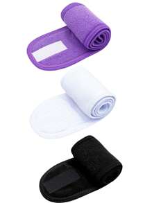 1 pezzo/2 pezzi/3 pezzi Fascia regolabile per spa e trucco da donna, adatta per il lavaggio del viso, accessorio morbido per asciugamano e acconciatura, accessori per la cura della pelle, bellezza, prodotti per la cura della pelle, spa, cura di sé, strumenti per la cura della pelle, cura del viso, forniture per estetista, pelle, detergente viso, trattamento viso