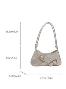 Bolso de hombro de dama de diseño minimalista y moderno, con acabado de alta gama ideal para el uso diario