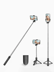 Bastone per selfie Bluetooth con treppiede, luce di riempimento e telecomando per live streaming e fotografia, compatibile con la maggior parte degli smartphone. Luce LED portatile e dimmerabile per videocamere, videoblog, riunioni Zoom, interviste, live streaming, raduni familiari, feste di Natale. Adatto per selfie portatili, attività all'aperto per le vacanze estive, viaggi, attività all'aperto, treppiede per live streaming.