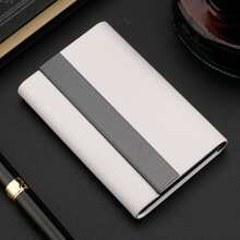 1 suport personalizat pentru cărți de vizită din piele PU, capacitate 1 buc, carcasă pentru cărți de vizită din metal negru titan - design modern și elegant, poate conține 15-25 de cărți, elegant pentru birou sau uz profesional, cadou personalizat cu logo-ul numelui pentru lideri și bătrâni, înapoi la școală, rechizite școlare - Multicolor - Vizualizare 10