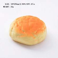 1 件逼真 PU 慢回弹假面包装饰、烘焙摄影道具面包模型、减压和新奇玩具