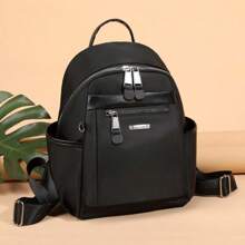 A Backpack With Oxford Spinning Waterproof Solid Color Outdoor Backpack, Short Distance Travel Storage Bag, Fitness And Sports Changing Clothes Lightweight Large Capacity Storage Bag