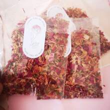 5 unidades/pacote de pétalas de rosas naturais secas, adequadas para decoração de interiores, sabonetes faça você mesmo, velas, fragrância, aroma fresco