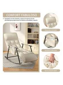 Luxury Adjustable Lounge Chair Waterproof Rocking Chair Armchair