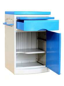 Bedside Table, Minimalist Bureau, Bedrooms, Plastic 48cm - 藍色 - 查看 3