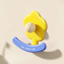 1p'c's花形挂钩免打孔强力承重挂纸巾钩面巾抽纸粘钩门背挂钩