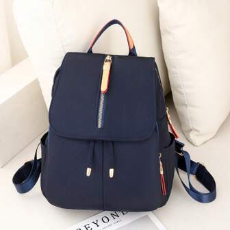 Zaino da donna minimalista alla moda e di alta capacità, super durevole, adatto per pendolarismo quotidiano, shopping, viaggi leisure, con più scomparti e tasche, versatile