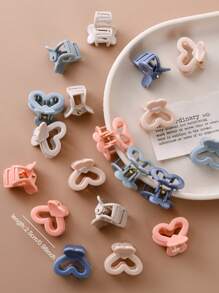 30 pezzi/set Mini fermagli per capelli a forma di cuore, graziosi fermagli per capelli da principessa per ragazze, accessori per capelli per il ritorno a scuola
