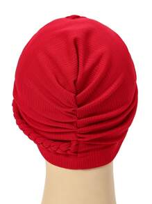 1pc Chic Braided Turban Hat For Women - Stylish Snail-Inspired Design, Side Braid Detail, Comfortable Polyester, Elastic Fit, Washable - Ideal For All Seasons & Travel, Available In Multiple Colors - Multicolor - View 8
