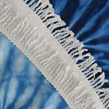 1pc Round Beach Towel, 61 Inch Large Bath Towel, Quick-Dry, Absorb Water Fast, Can Be Used As Beach Mat, Meditation Blanket, Table Cloth, Travel & Holiday Essential Gift, Suitable For Swimming Pool, Camping, Beach Summer,Holiday Bathroom Decor Beach Essentials - Multicolor - View 4