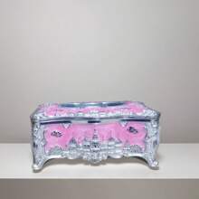 1 pieza Portarrollos de toallas de papel con diseño elegante de castillo europeo, de plástico PPSU, apto para restaurante, oficina, decoración del hogar, cocina, dormitorio, accesorios de escritorio