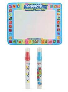 Christmas Decoration Water Drawing Mat - Children's Painting & Writing Colorful Graffiti Drawing Mat Toy With Magic Pen, Educational Toy, Large Size Water Drawing Pad, Neat Neon Color, Suitable For 3-8 Years Old Girls & Boys, Birthday, Christmas, Thanksgiving Gift