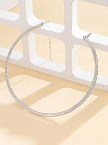 1pc Metal Vintage Coin Design Necklace, Simple & Fashionable Choker For Casual, Daily, Holiday Wear For Women, Suitable As Gift For Friends & Date - Collar - View 10