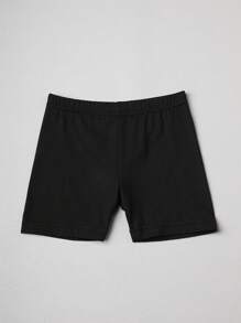 8pcs Kids Classic Solid Color Milk Silk Material Summer Breathable Bike Shorts