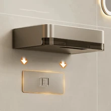 1 pièce Porte-savon sans perçage, Porte-savon mural avec égouttoir, Organisateur de porte-savon pour accessoires de salle de bain, Décoration de salle de bain, Décoration d'automne, Rentrée scolaire