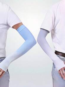 Gradient Color UV Protection Cooling Arm Sleeves For Outdoor, Fashionable Gradient Color, Suitable For Driving, Fishing, Cycling, Golf And Other Outdoor Activities, Unisex, Provide A Refreshing Feel - Multicolor - View 6