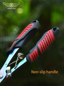 ALMIGHTY EAGLE 1pc ALMIGHTY EAGLE Portable Multi-Tool Pliers Stainless Steel Multi-Function Fish Pliers, Fish Hook Remover, Wire Cutter, Lead Press - Including Storage Bag And Lanyard, Good Helper For Fishing