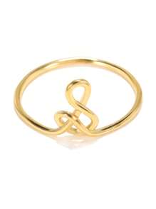 1 Stück minimalistischer, kleiner Initialen-Ring für Frauen, goldplattiert, Draht Stapel-Ring Buchstaben A-Z, Verlobungs- und Hochzeitsschmuck Geschenkidee