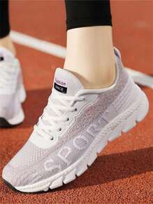 Tênis Casuais Esportivos e Confortáveis para Mulheres, Tênis para Caminhada Leves e Respiráveis com Plataforma de Cunha Bicolor, Sapatos Casuais de Tecido de Verão com Bico Redondo Simples, Sapatos Femininos, Tênis de Plataforma Bicolor e Confortáveis, Sapatos de Caminhada de Malha Respiráveis e de Cunha para Praia e Férias de Verão, Tênis Casuais Minimalistas Leves e de Alta Qualidade para Uso Externo, com Sola Antiderrapante e Durável