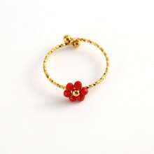 1 anel em forma de flor facetada de aço inoxidável, banhado a 18K, moda minimalista, adequado para encontros, festas e uso no escritório