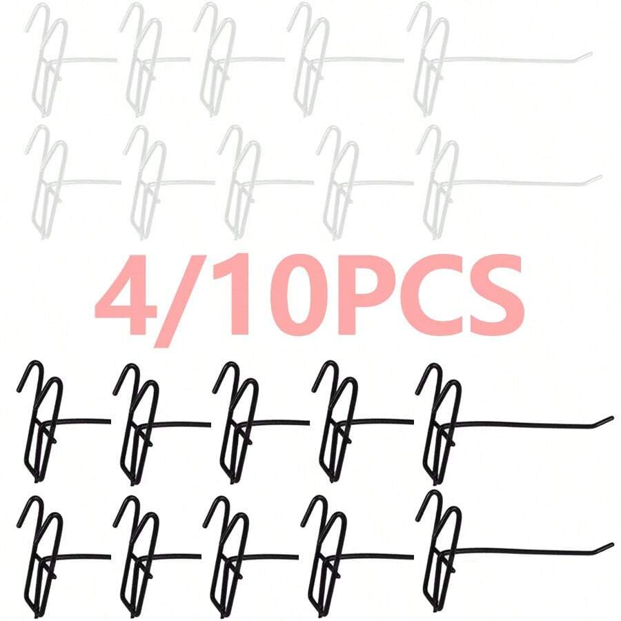 4/10 Shelf Mesh Hook Accessories, Including Hooks, Mesh Bars, Iron Hooks, Supermarket, Mini Market Hooks, Decorative Hooks, Impregnated Hooks, Supermarket Shelf Hooks, Wire Mesh Hooks - Multicolor - View 1