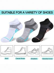 1/2/6/10 Pairs Women Ankel Socks, Women Breathable Low Cut Socks Soft Athletic Daily Comfortable Socks - Multicolor - View 6