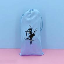 1pc Satin Ballet Shoe Bag With Drawstring Closure - Lightweight And Compact Dance Shoe Storage Bag, Easy To Clean, Perfect For Backpack Or Handbag, Shoe Storage Bag Travel Essentials Travel Accessories Travel Must Haves - Multicolor - View 5