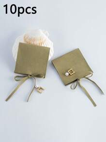 1/10/50pcs Super Fine Fiber Jewelry Pouches, Jewelry Packaging Bags, Jewelry Gift Bags, Wedding Birthday Party Candy Bags, Earrings Bracelet Necklace Compact Storage Bags, Party Holiday Gift Wrapping Bags - Microfiber Full Cover - View 15