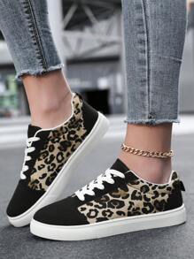 Tênis Esportivo Casual Feminino, Tênis de Lona da Moda, Tênis de Skate com Sola Macia, Tênis Leisure para Uso Externo, Tênis Esportivos de Estilo Universitário, Tênis de Cano Baixo em Plus Size