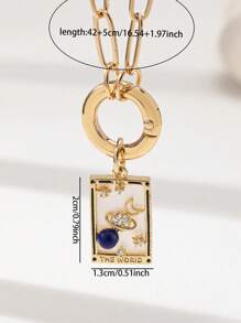 1 pièce Collier bohème d'été avec perles, pendentif carte de tarot, collier avec perles de graines, étoile de mer en raphia pour voyage et plage. Bijoux bohèmes pour femmes