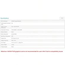 Nvidia Graphics Card T400 Professional Graphics Card, For Rendering, Modeling, Editing, Drawing, Single Slot Design, Turing Architecture, 4GB Video Memory, Industrial Packaging - Black - View 6