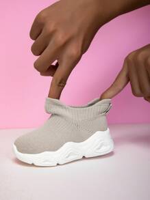 New Kids Simple Lace-Up Soft Bottom Breathable Mesh Slip-On Outdoor Casual Sports Shoes, Comfortable Anti-Slip For All Seasons