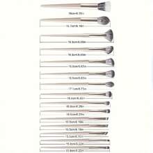 18件套专业化妆刷套装，包含15支化妆刷、3个化妆海绵粉扑、眼部化妆刷、腮红刷、眼影刷、化妆刷套装、化妆刷套装、化妆刷套装、全套化妆刷、化妆刷套装、全套化妆工具、化妆刷套装、化妆刷礼盒套装 - 彩色 - 查看 8