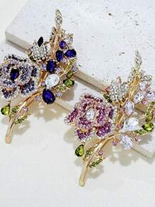 1pc Rose Flower Brooch, Elegant Versatile Dress Accessory For Women