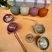 1pc Cute Panda Pacifier Case -  Silicone Holder For Newborn Boys And Girls - Perfect Gift For Holidays And Special Occasions - Multicolor - View 2