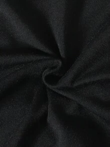 Young Boy Summer Colorblock Pocket Round Neck Short Sleeve T-Shirt And Drawstring Shorts Casual Sports Suit - Black - View 8