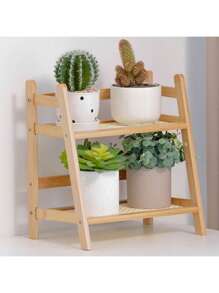 1 pieza Estantería de escritorio de madera maciza, estantería de escritorio de cocina de doble capa, estantería de escritorio, estantería de almacenamiento de escritorio para el hogar, decoración del hogar, decoración de la habitación, almacenamiento de tazas, organizador de cocina