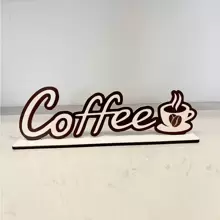 1 peça, decoração para casa, decoração de madeira para café, decoração criativa para casa, decoração tridimensional para mesa de café, presente para o dia das mães,