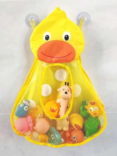 1pc Children Toy Storage Bag Bathroom Mesh Net Bag With Drainage For Bathroom