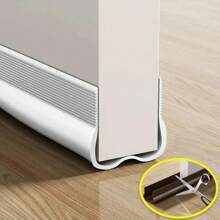 1 Roll Adjustable Multi-Color Door Bottom Seal Strip, Self-Adhesive Soundproof Door Gap Protector, Insect And Wind Proof Door Threshold Barrier, With Double-Sided Adhesive Tape (Includes User Manual) - Multicolor - View 5
