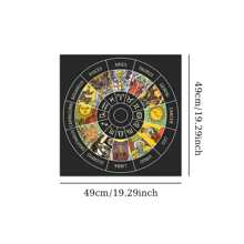 1 chiếc khăn trải bàn vuông Boho màu đen, khăn trải bàn thờ ma thuật huyền bí, khăn trải bài Tarot, khăn trải bàn trang trí, khăn trải bàn đọc bài Tarot, thảm treo tường, thảm treo tường nhà, đồ trang trí phòng cho trò chơi hội đồng, bài Tarot, trò chơi bói toán, đồ trang trí phòng, đồ trang trí nhà thẩm mỹ, đồ trang trí phòng khách, đồ trang trí phòng, đồ trang trí phòng ngủ, cờ - Nhiều màu - Xem 7